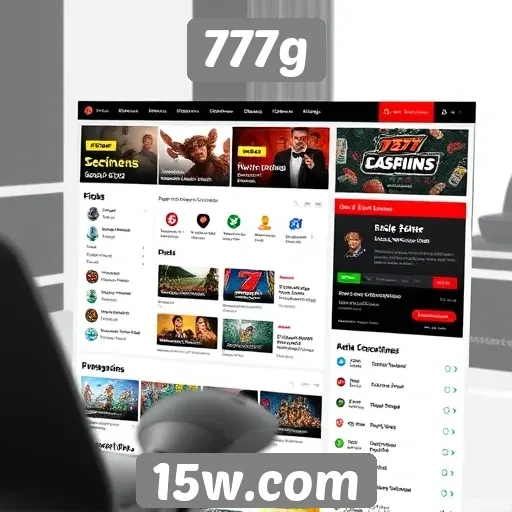 Experiência do usuário no 777g e interface do site